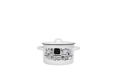 Кастрюля 2,0л без ободка с рис. Kitchen 01-1610.1/4 (4)