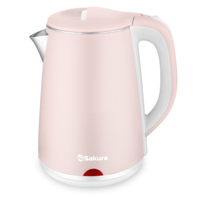 Чайник SA-2150WP (2,2л) - розовый/молочный