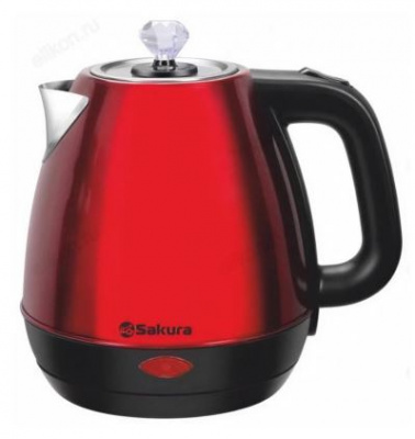 Чайник эл.нерж.корпус, 1,8л диск,съемная крышка SA- 2188RB