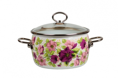 Кастр. VIOLETA белый 5,0л сфер. низкая (4)