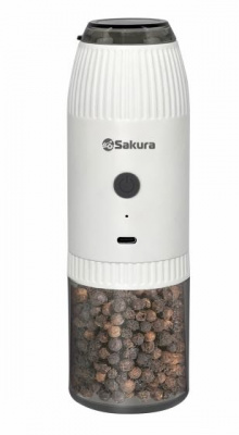 Перцемолка SA-6672W гравитац аккум Li-Lon USB