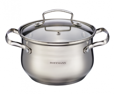 Кастрюля 3,7л HM 54120/ (20см) нерж., 1-о слойн. капс. дно, индукция