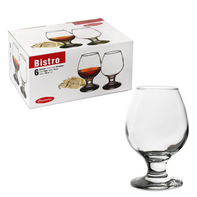БИСТРО/BISTRO набор фужеров 6шт. 265мл для коньяка 44483