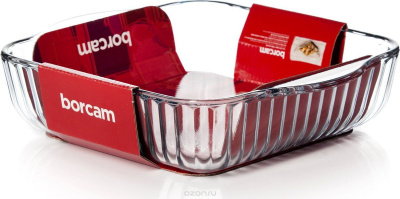 Форма прямоуг. 1,95л/ 256х220х59мм рифленая без крышки Borcam (10)