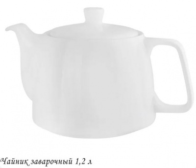 Чайник 1200мл BIANCO фарфор под.упак. 118-069
