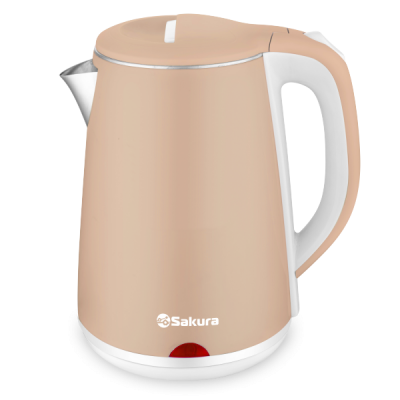 Чайник SA-2150WBG (2,2л) - бежевый/белый