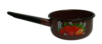 Ковш 1,5 л декор Клубника садовая коричн. (15)