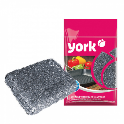 Губки YORK для тефлона в оплётке метал 
