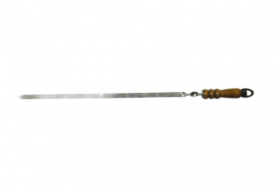 Шампур с деревянной ручкой "Kukmara" 750х155х2мм нержавеющая сталь шд-75