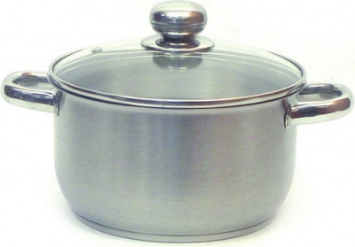 Кастрюля 1,75л стекл.кр., 2 объемн.руч., d160мм ТРС-3 (6) 