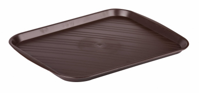 Поднос столовый 480х360мм коричневый (10/1) М7568