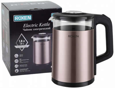 Чайник эл. ROXEN RX-705 Bronze 1800Вт. 1,8л. (12)