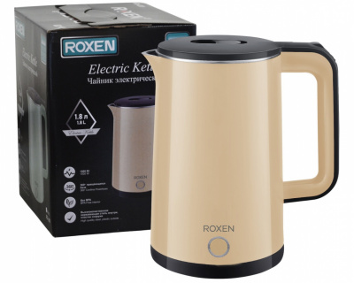 Чайник эл. ROXEN RX-201 Beige 1500Вт. 1,8л. (12)