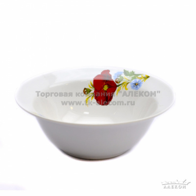 МАКИ КРАСНЫЕ Миска 550 см3 ф.653 "Идиллия" (15)